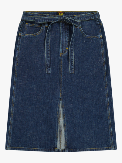 Lee Midi Skirt With Bow Denim 26 Lee Midi Skirt With Bow Denim 26