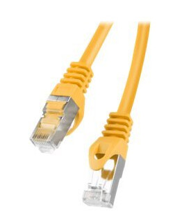 Lanberg Koblingskabel Rj-45 Hann Til Rj-45 Hann 2 M 6 Mm S/Ftp Cat 6A Halogenfri Uten Hindringer Rund Flertrådet Gul Ral 1016