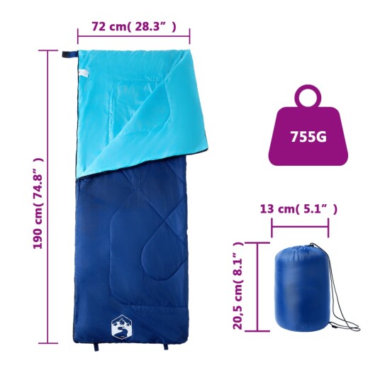 vidaXL Sovepose for voksne camping 3 sesonger