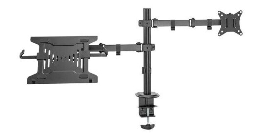 Digitus Universelt Veggfeste med Notebook-Bakke, Maks 32" Skjerm, Matt Svart
