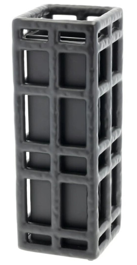 Villa Collection Lyng vase 11 x 11 30 cm Black Villa Collection Lyng vase 11 x 11 30 cm Black