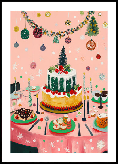 Christmasdinnerno01 Plakat Plakat / 40x50cm