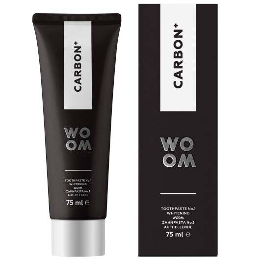 WOOM Carbon Whitening Tannkrem Charcoal 75 ml WOOM Carbon Whitening Tannkrem Charcoal 75 ml