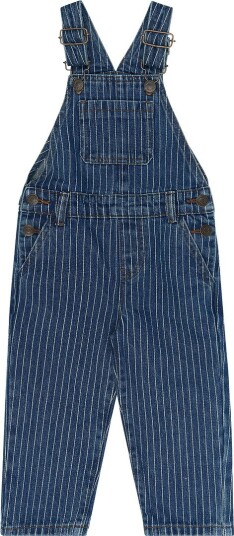 The New Tnstvilfredo Denim Dungarees MEDIUM BLUE DENIM AOP 98