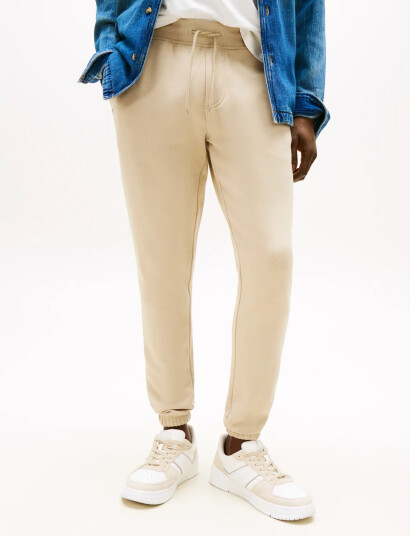 Tommy Jeans Tjm Slim S Flag Sweatpant Ext - Beige - L