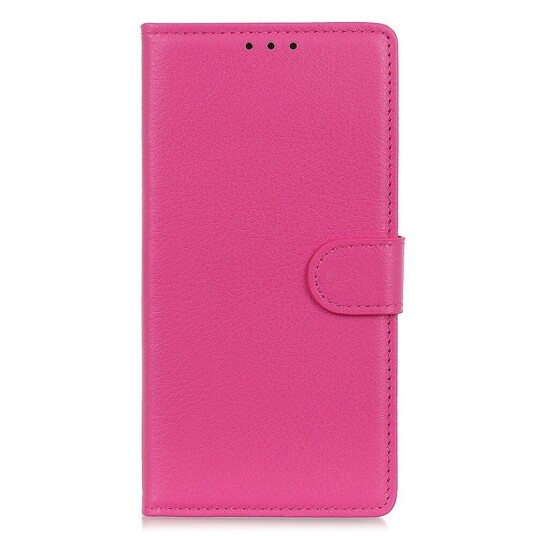 INCOVER Samsung Galaxy A24 Litchi Skinn Deksel m. Lommebok - Rosa