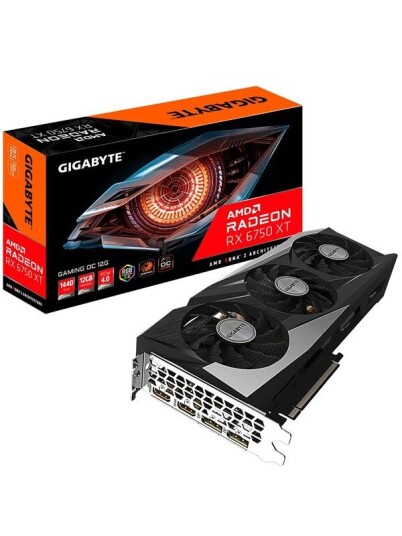 GIGABYTE Radeon RX 6750 XT GAMING OC 12GB GDDR6 - 12GB GDDR6 RAM - Grafikkort