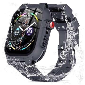 Shellbox Apple Watch Series 9/8/7 Vanntett Deksel - 45mm - Svart