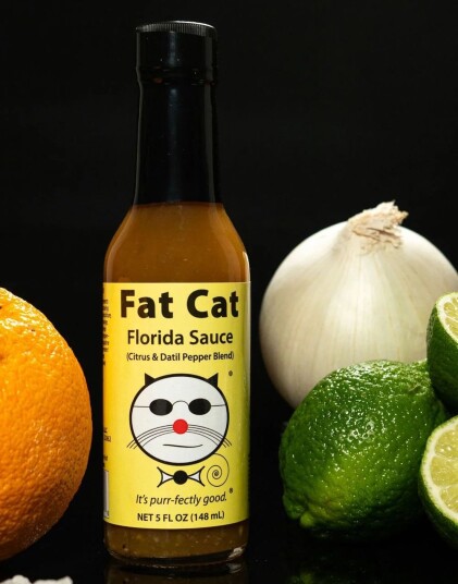 Fat Cat Florida Sauce   Citrus & Datil Pepper Bland   148 ml USA Import