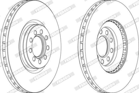Bremseskive FERODO FCR317A