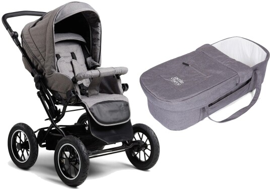 Petite Chérie Solide+ Kombivogn Dark Grey/Grey Melange