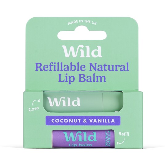 Wild Lip Balm Sage Case Coconut & Vanilla 4,5g Wild Lip Balm Sage Case Coconut & Vanilla 4,5g