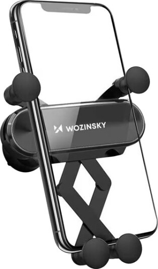 Mobiltelefonholder for viftegitteret med tyngdekraftmekanisme