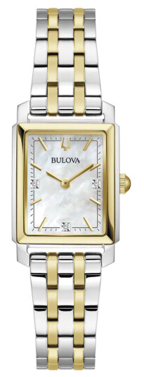 Bulova Sutton Rectangle 98P220 - Dame - 21 mm - Analog - Kvarts urverk - Mineralglas