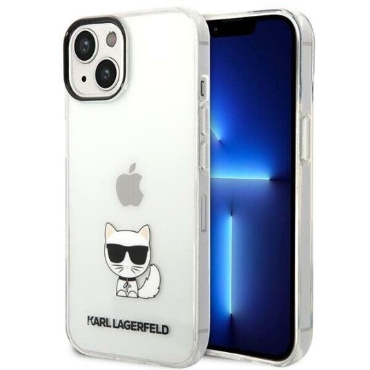 Karl Lagerfeld Choupette Body - Iphone 14 Plus-Deksel (Klar)