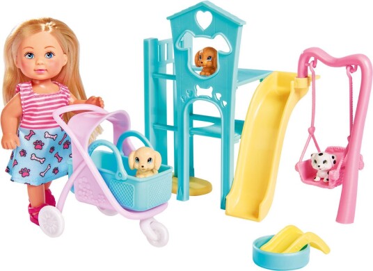 SIMBA DICKIE GROUP Evi LOVE Puppy Fun Doll Set 12cm
