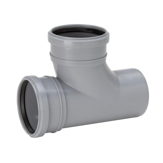 Uponor 3002600761 Grenrør 88,5° 110 x 75 mm Innendørsavløp