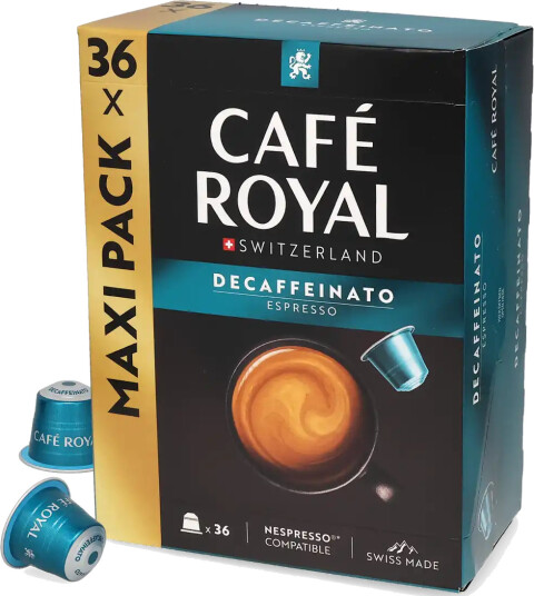Café Royal | Koffeinfri Espresso 36 kapsler til Nespresso®