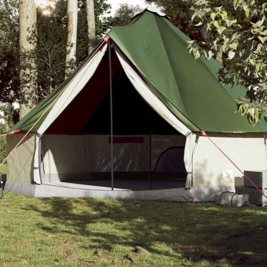  Familietelt tipi for 10 personer grønn vanntett