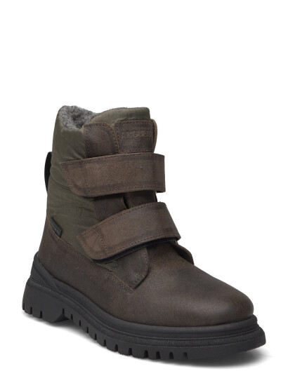 ANGULUS Boots   Flat   With Velcro   Khaki green   38