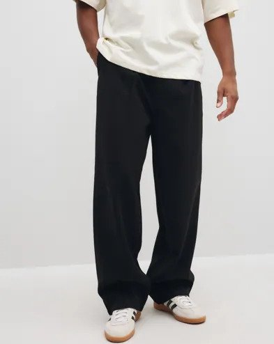 Woodbird Wbrick Nickle Pant Slacks Svart