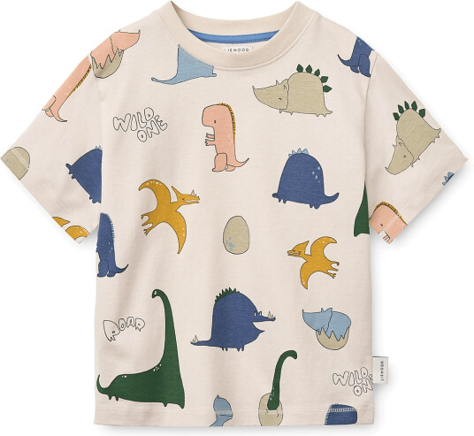 Liewood Francis Printed Ss T Shirt Beige 110/116
