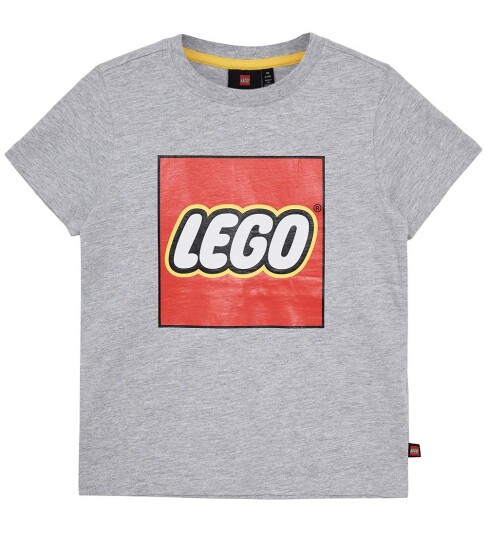Lego T skjorte med logo for barn   gråmelert