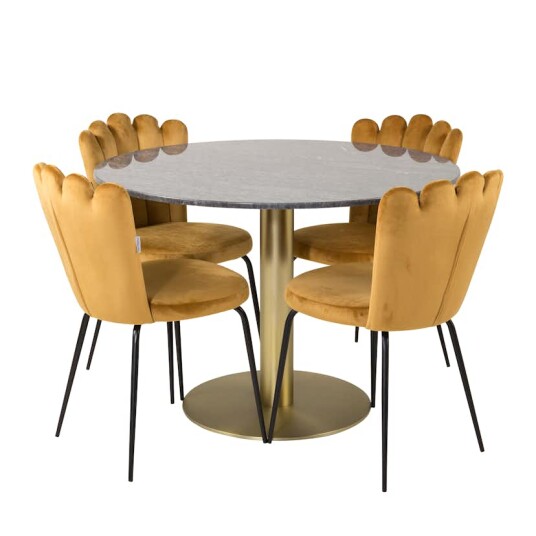 Furniture/Fashion Spisegruppe furniture/fashion Ester med 4 Limhamn Light Stoler GR19187 Furniture/Fashion Spisegruppe furniture/fashion Ester med 4 Limhamn Light Stoler GR19187