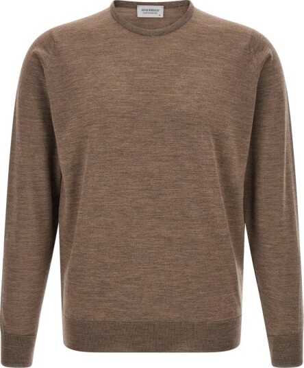 John Smedley Herre Strikkevarer Brun L,