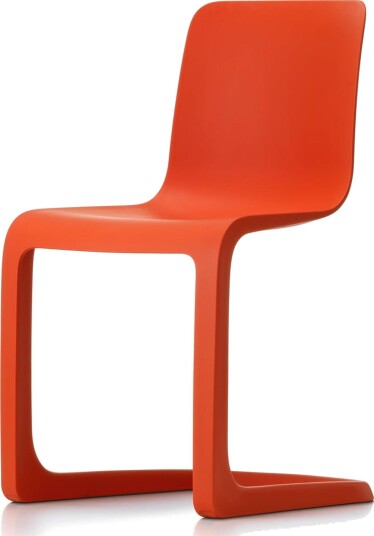 Vitra EVO C Spisestuestol Valmuerød Vitra EVO C Spisestuestol Valmuerød