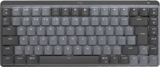 Logitech MX Mechanical Mini Trådløst Mekanisk Tastatur med Bakbelysning - Grafitt - Tenkeyless - QWERTY