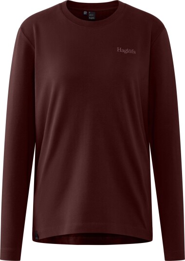 Haglöfs Women"s Haglöfs Long Sleev Tee  Maroon Trail S