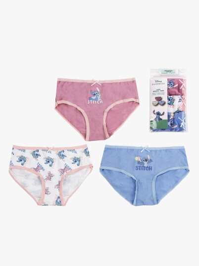 Disney Lilo &  Stitch Truser 3-Pakk, 6-7 år