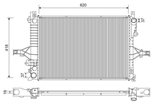 Radiator VALEO 701233