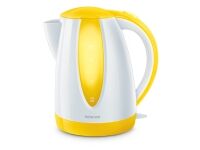 Sencor SWK 1816YL, 1,8 l, 2000 W, Hvit, Gult, Plast, Vannivåindikator, Overopphetingsbeskyttelse