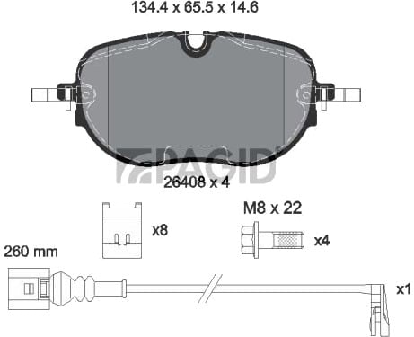 PAGID T2920N Bremseklosser