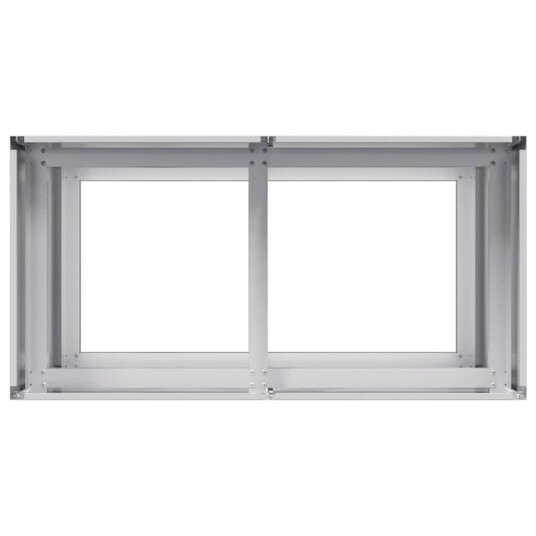 vidaXL Plantekasse 80x40x80 cm galvanisert stål