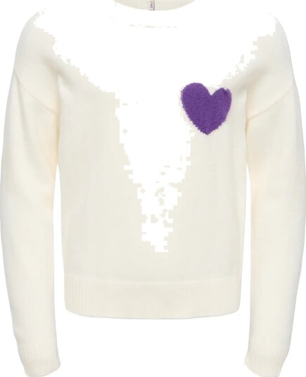 Kids Only Kogleva Ls Heart O Neck Cs Knt Cream 134 140 Kids Only Kogleva Ls Heart O Neck Cs Knt Cream 134 140