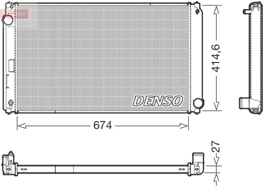 Radiator DENSO DRM50151 Radiator DENSO DRM50151
