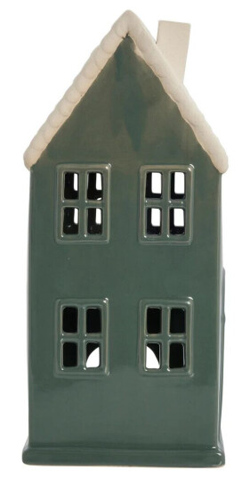 Lene Bjerre Hollia dekorasjonshus 29 cm Dark green