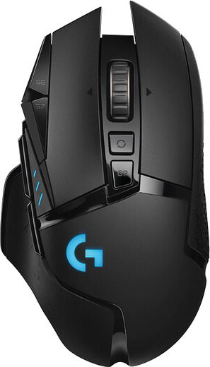 Logitech G502 Lightspeed Gamingmus Trådløs 16,000 DPI RGB Svart