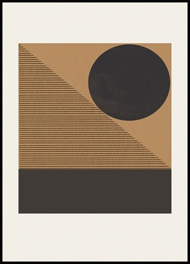Geometric Eclipse Poster Plakat / 30x40cm