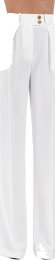 Elisabetta Franchi Dame Bukser Hvit XS,