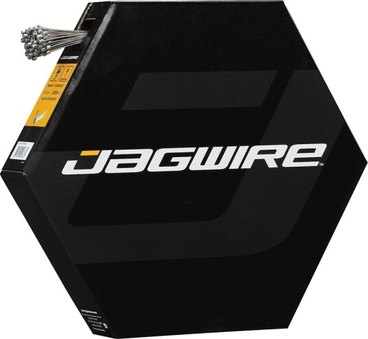 Jagwire girwire, polert og glatt, rustfritt stål, 50 stk.
