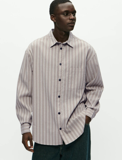 WOOD WOOD Wwcarter Shirt 25200 - Grey - XL