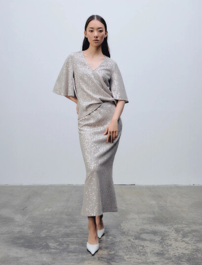 Ida Sjöstedt Ariana Skirt Silver 36