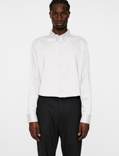 J. Lindeberg Reg Stretch Oxf Shirt   White   M