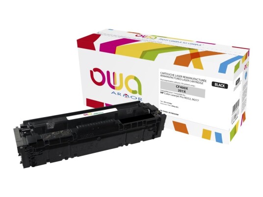 Owa - Svart - Kompatibel - Gjenfabrikert - Tonerpatron Alternativ For: Hp 201X Hp Cf400x - For Hp Color Laserjet Pro M252dn M252dw M252n Mfp M277c6 Mfp M277dw Mfp M277n