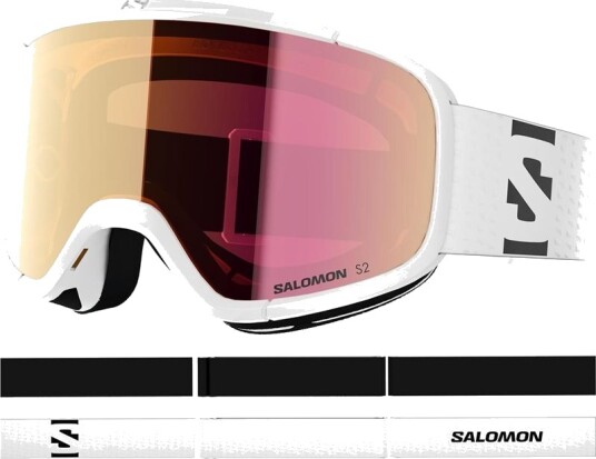 Salomon Lumi Hvit/Ruby Skibriller for Barn med Flerlags Linse Salomon Lumi Hvit/Ruby Skibriller for Barn med Flerlags Linse