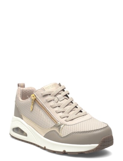 Skechers Uno  Metallic Sliders   Beige   37